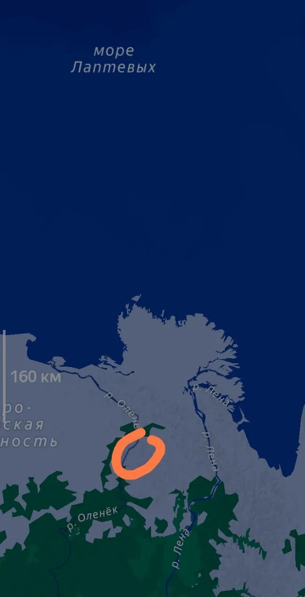 Это где-то в районе 71-й широты за полярным кругом, то есть фактически Арктика!