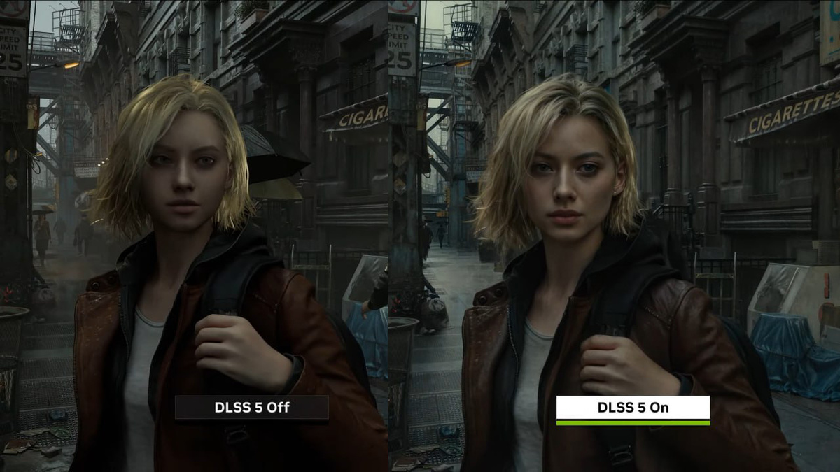 Resident Evil Requiem без DLSS 5 и с DLSS 5