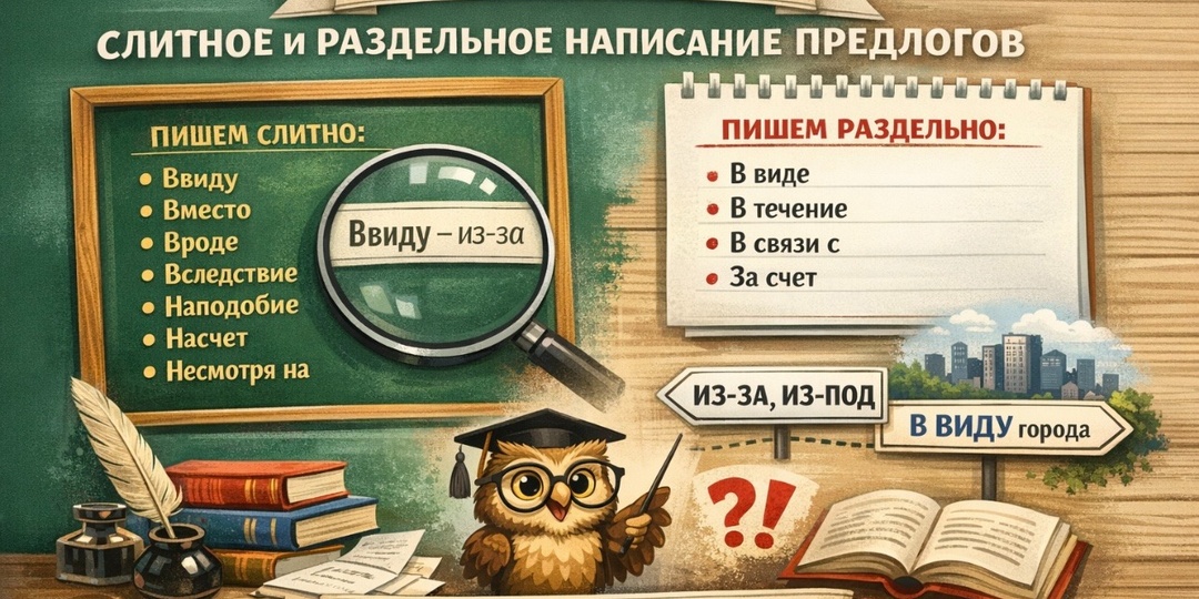 Задание 14 ЕГЭ по русскому языку: слитное и раздельное написание предлогов