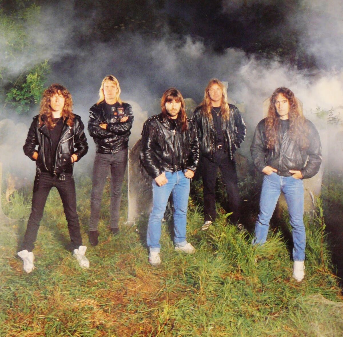 Iron Maiden. Фотосессия для оформления альбома "Fear Of The Dark". Фото из открытых источников.