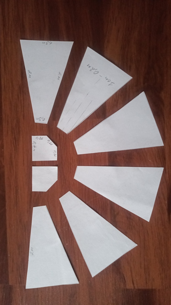 наша будущая клумба в масштабе