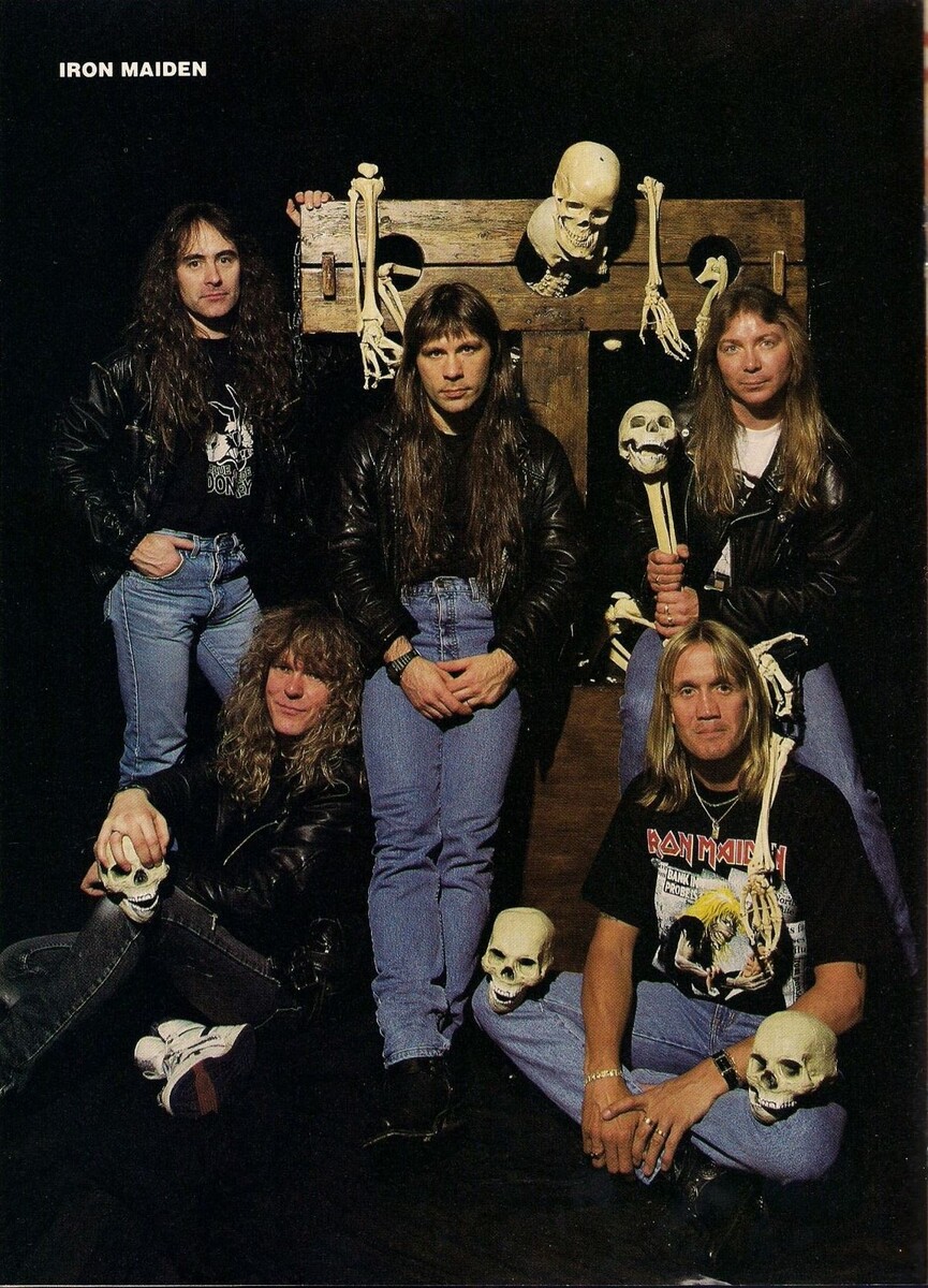 Iron Maiden в 1992 году. Фото из открытых источников.
