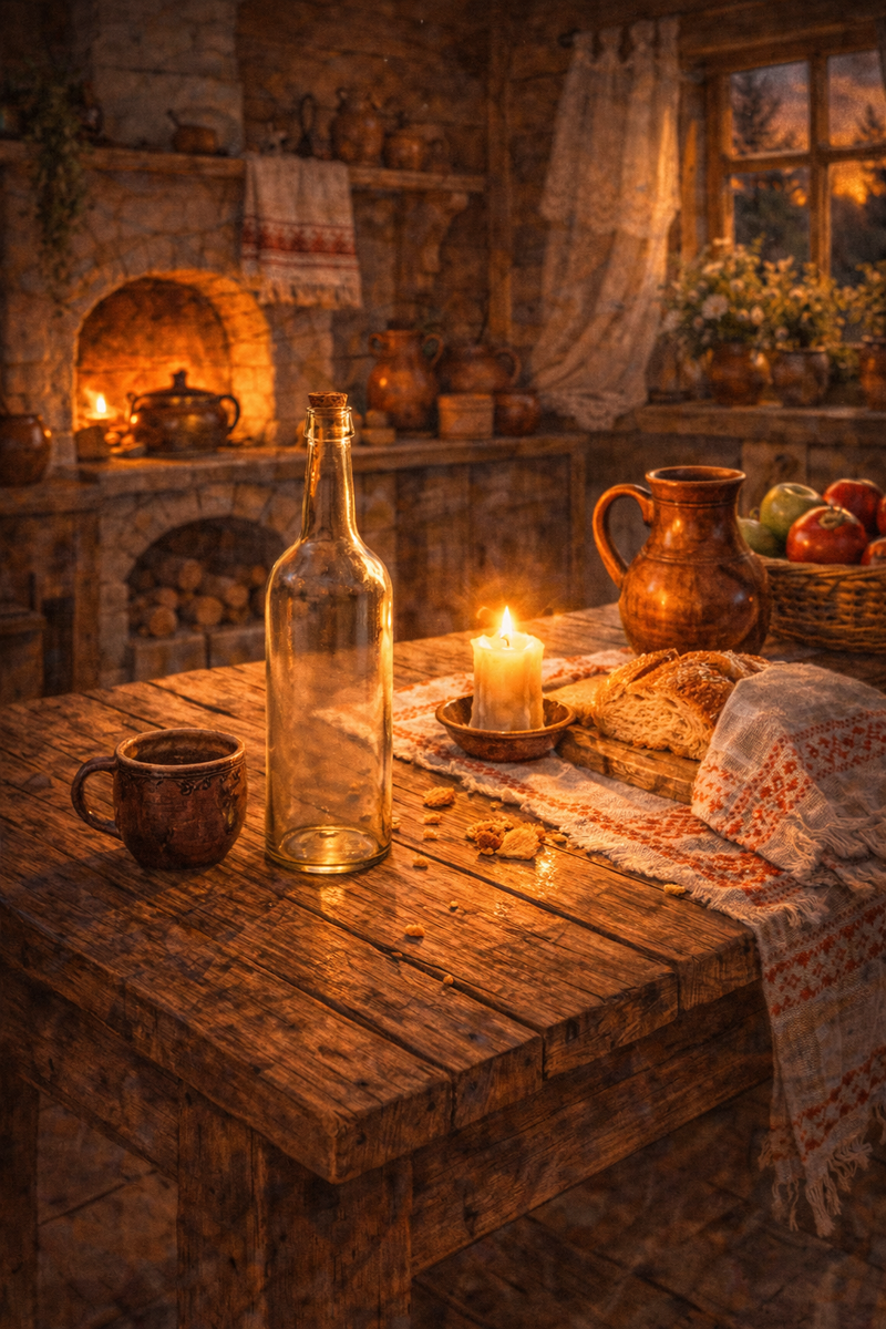 пустая бутылка на столе — деньги мимо дома пойдут.