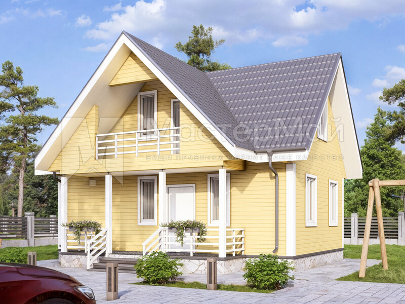 Дом из бруса. Деревянный дом. https://mastermay.ru/