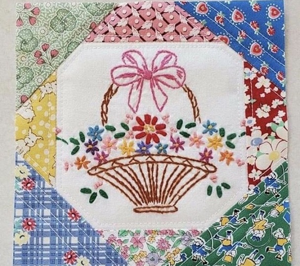 Вышивка в лоскутных работах. Подборка идей.