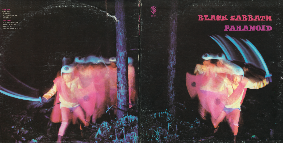 BLACK SABBATH "Paranoid" © 1970 - Vertigo / Warner Bros.
