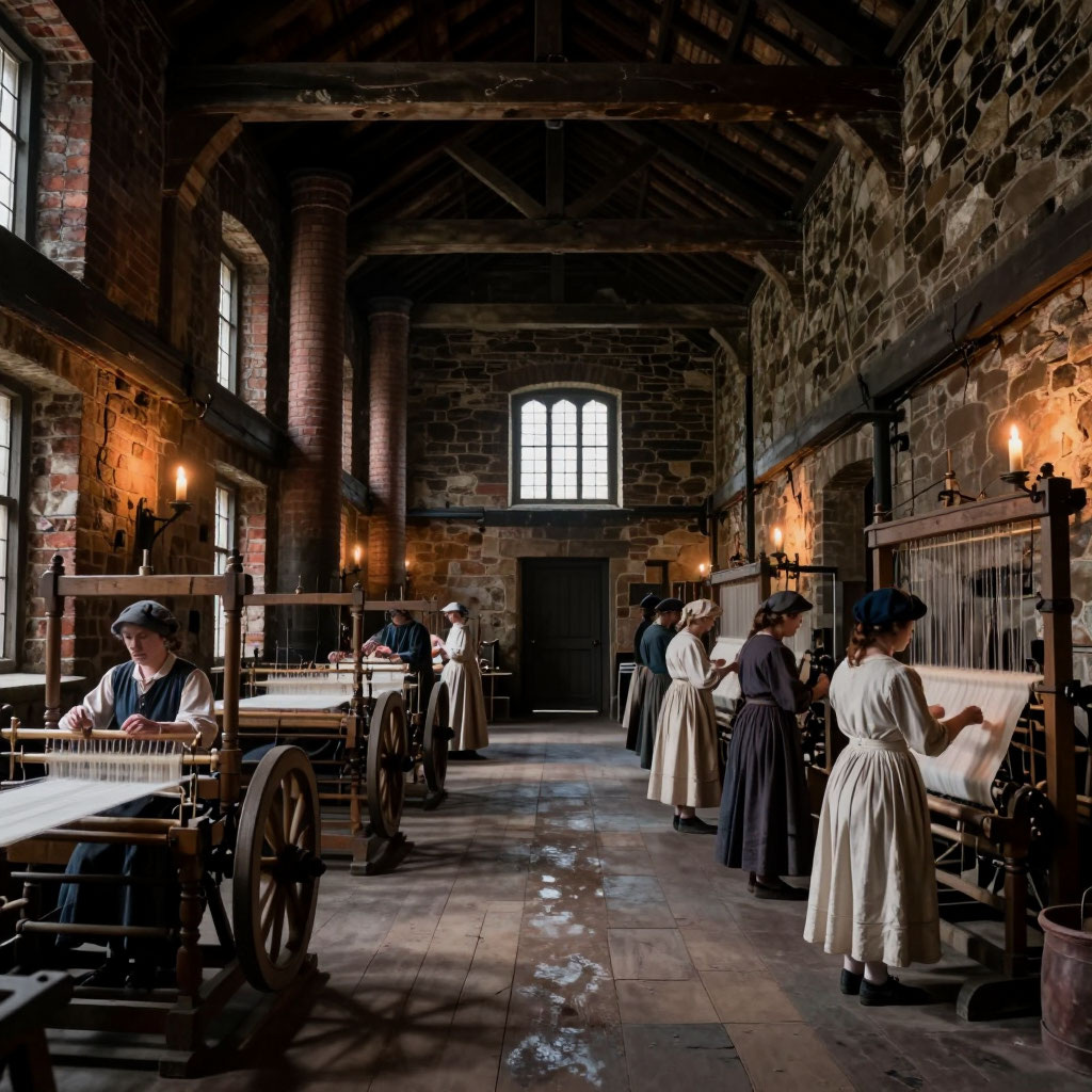 Алан и Минни работали рядом на фабрике. Когда же она успела?