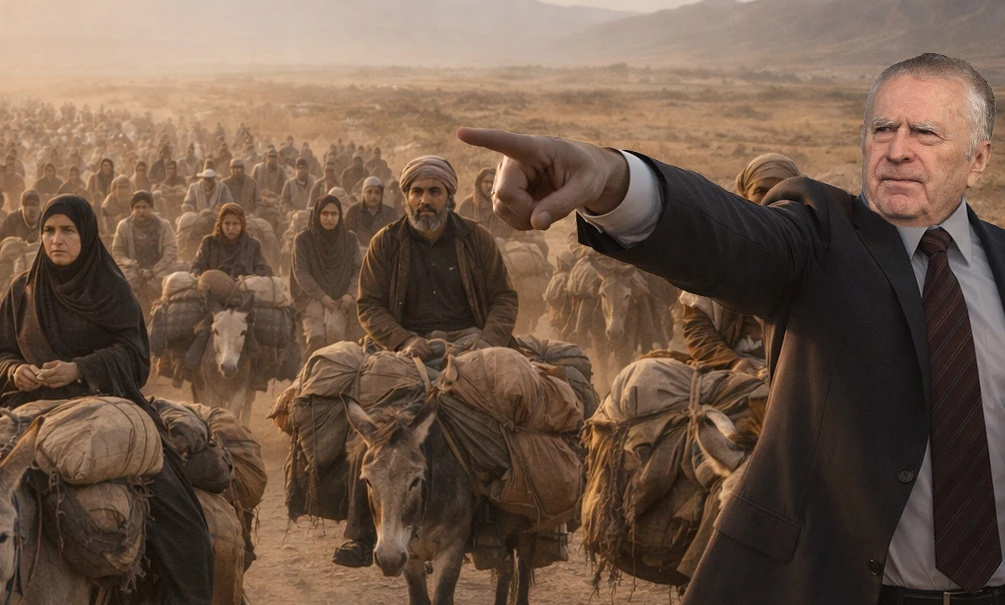   "Строите лагеря для иранских беженцев", - Жириновский предрекал массовый исход арабов на Север. Коллаж Блокнота