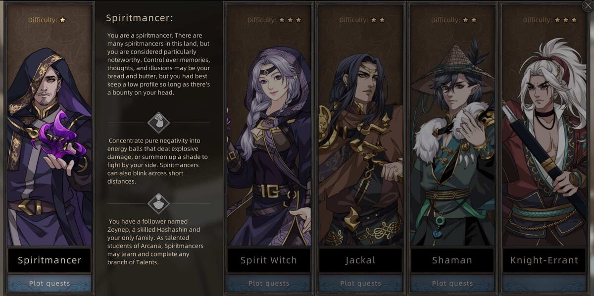 У каждого персонажа свои навыки.