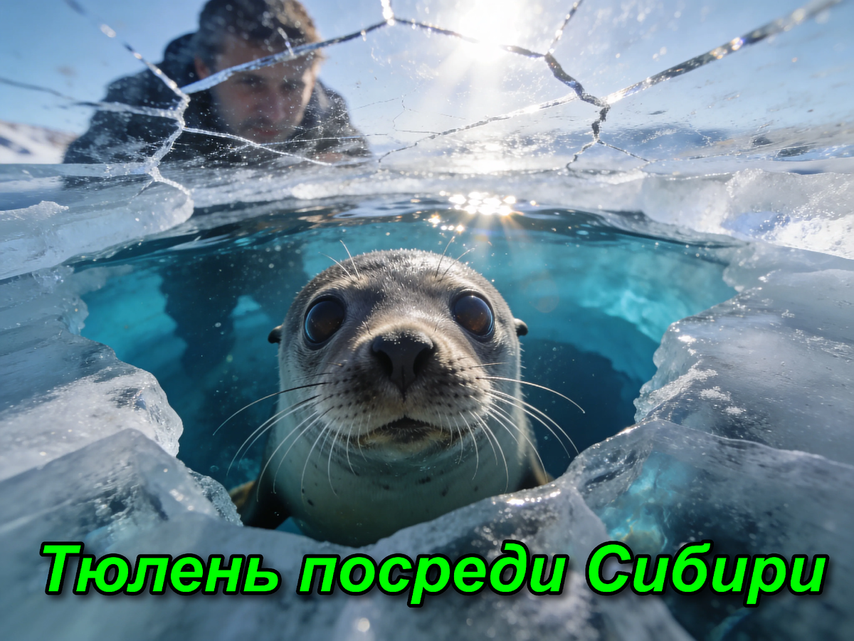  Этот тюлень проплыл 3000 километров от Северного Ледовитого океана до Байкала. Без навигатора, без карт, без права на ошибку. Просто потому что где-то там, в ледниковой дали, ему показалось, что здесь будет хорошо. И не ошибся. ❄️