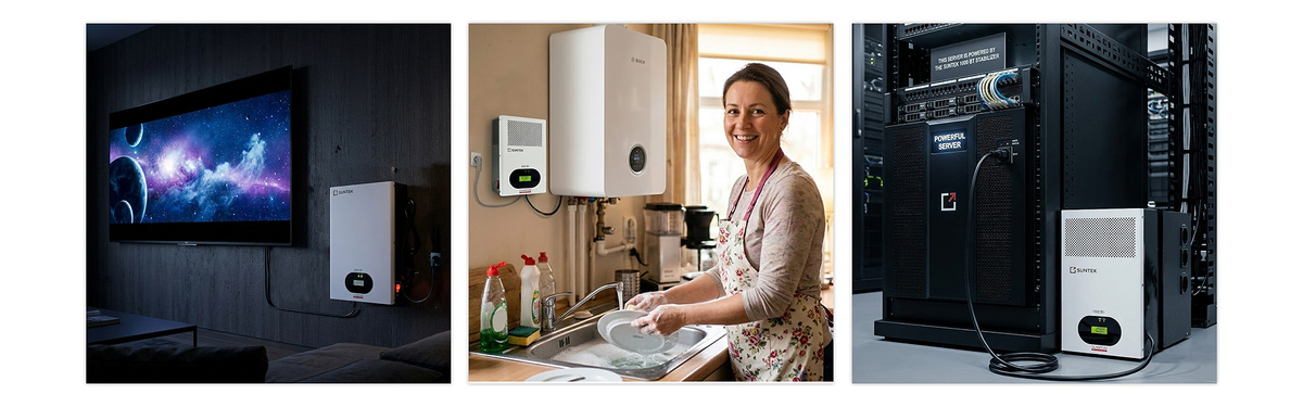 Варианты эксплуатации инверторного стабилизатора напряжения SUNTEK