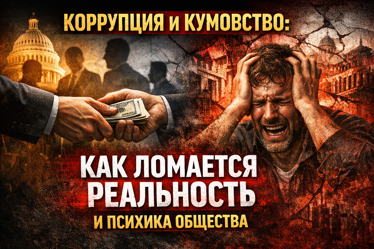 Коррупция и кумовство: как ломается реальность и психика общества