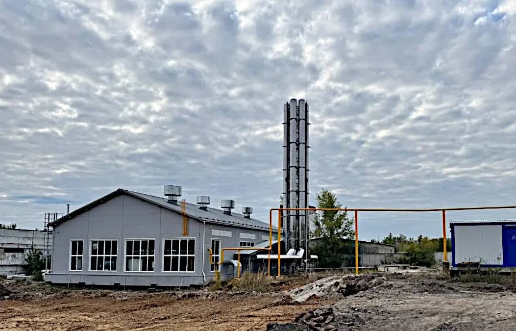 Техничекое перевооружение котельной, установка ферменной многоствольной дымовой трубы (нержавеющая сталь) в Самаре