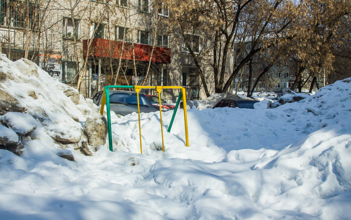    Высота снежного покрова в Ижевске за 5 дней сократилась на 19%