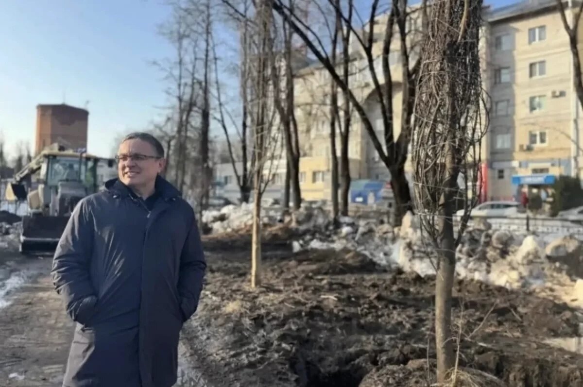    Сквер Воронина в Калуге благоустраивают при поддержке КАДВИ