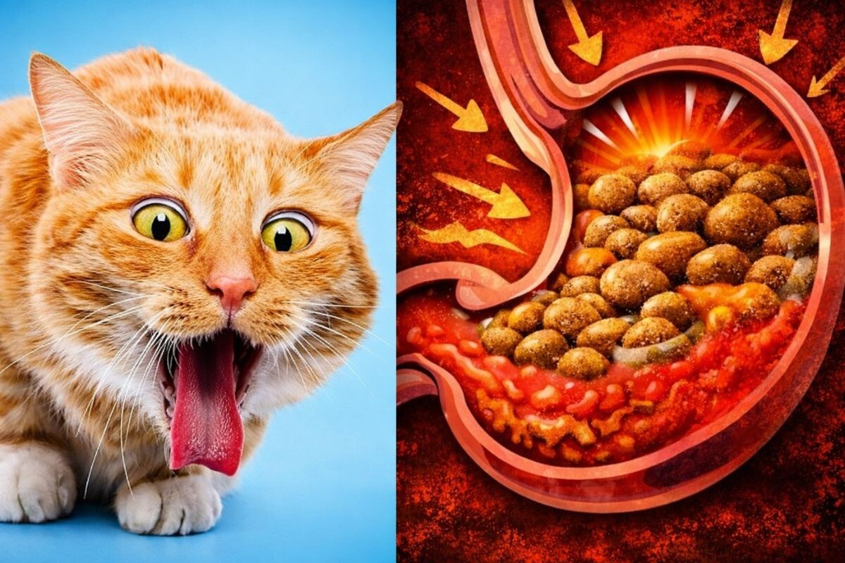 Почему кошка ест свою рвоту