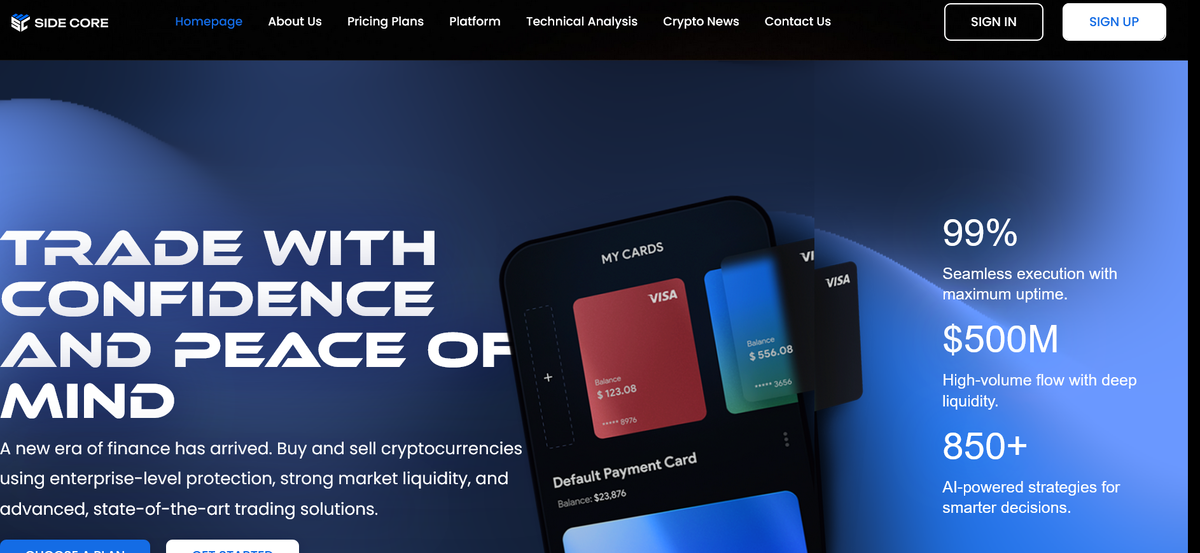 Side Core отзывы — брокер мошенник?