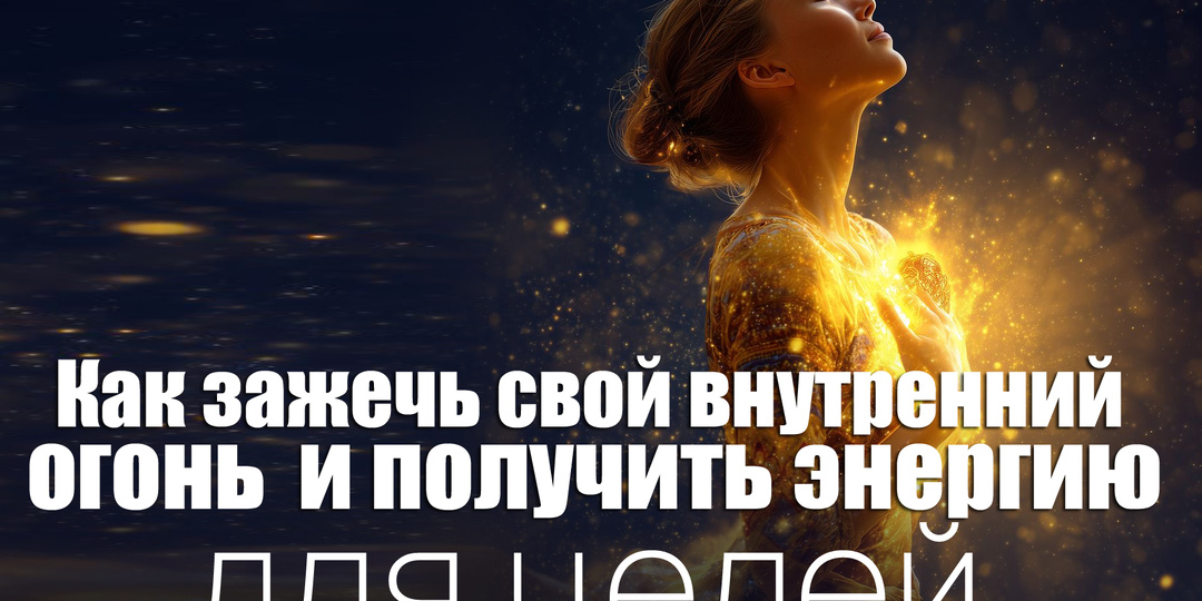 Как зажечь свой внутренний огонь и получить энергию для целей