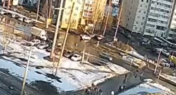    Скриншот видео ГАИ Петрозаводска