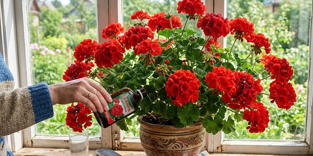 Чтобы герань цвела всю весну большими красивыми шапками, подкармливаю этим!