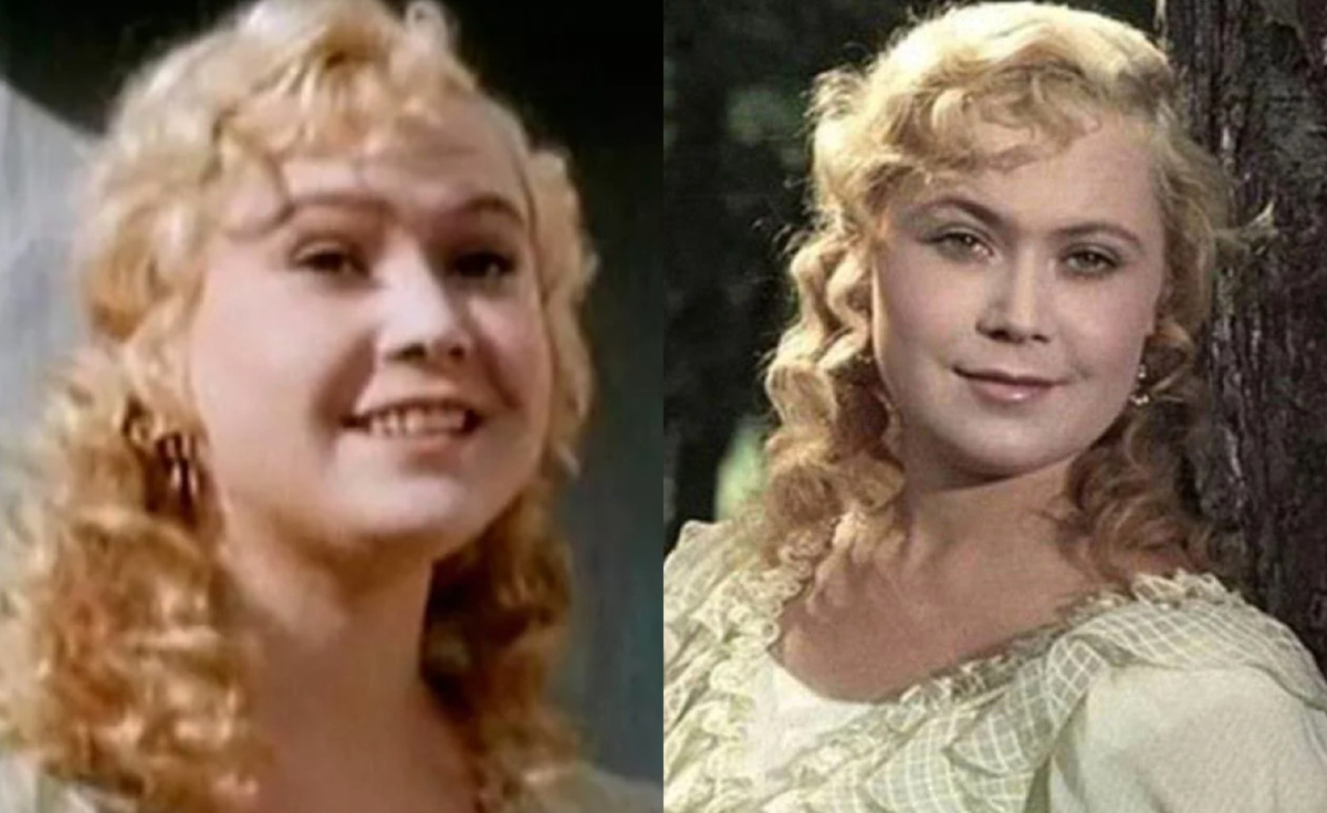 на фото Светлана Немоляева в молодости