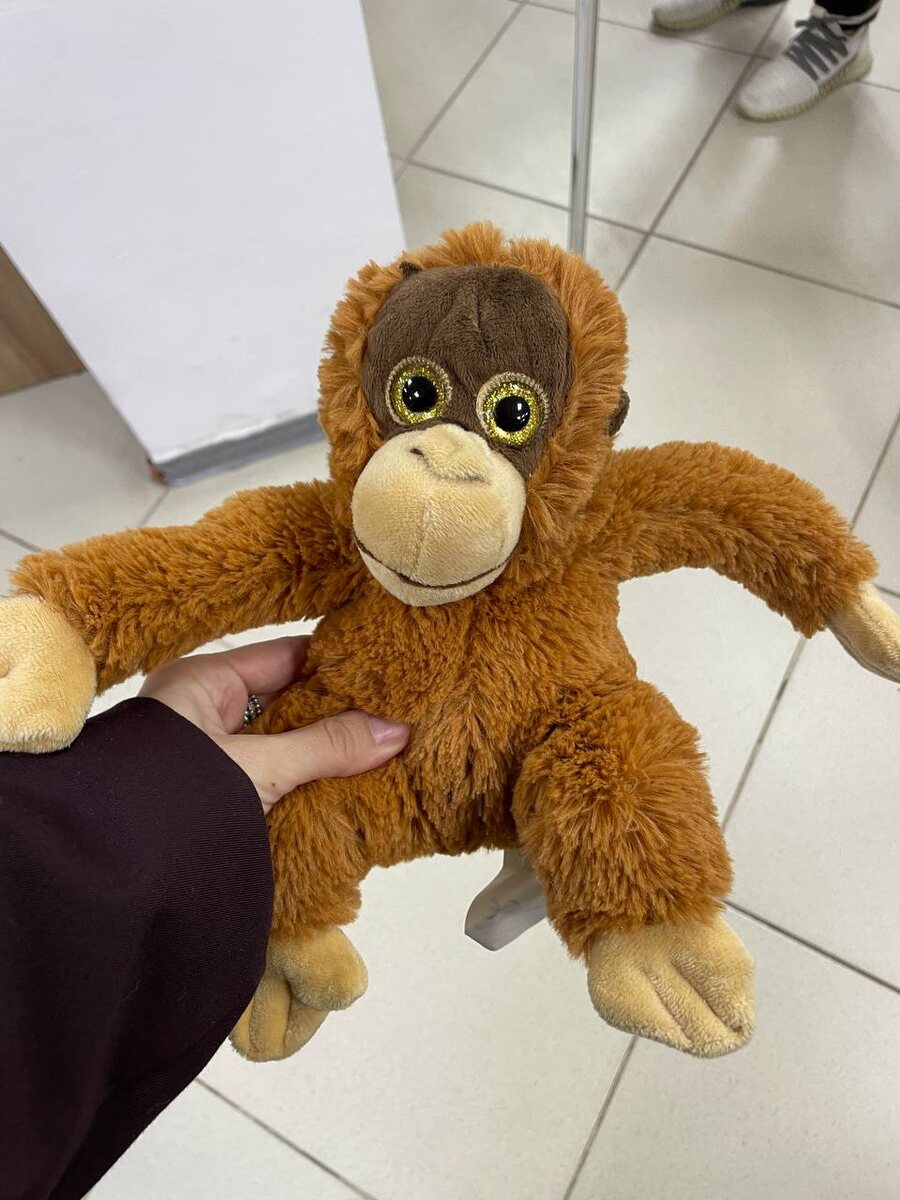 Обезьянка мягкая 600 руб