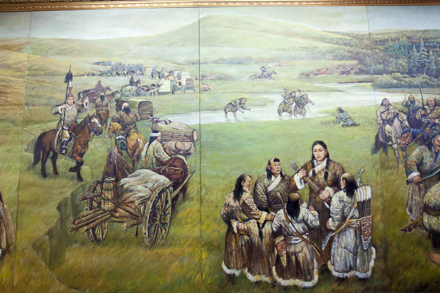 Татаро-монгольские кочевники – одни из вероятных «изобретателей» бастурмы. Экспозиция в Мавзолее Чингисхана в Ордосе (КНР) (источник изображения: ruchina.org)