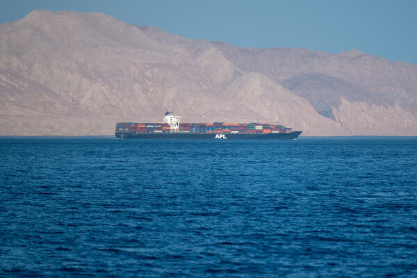 Вид на контейнеровоз в Ормузском проливе / CeltStudio/Shutterstock/FOTODOM   📷