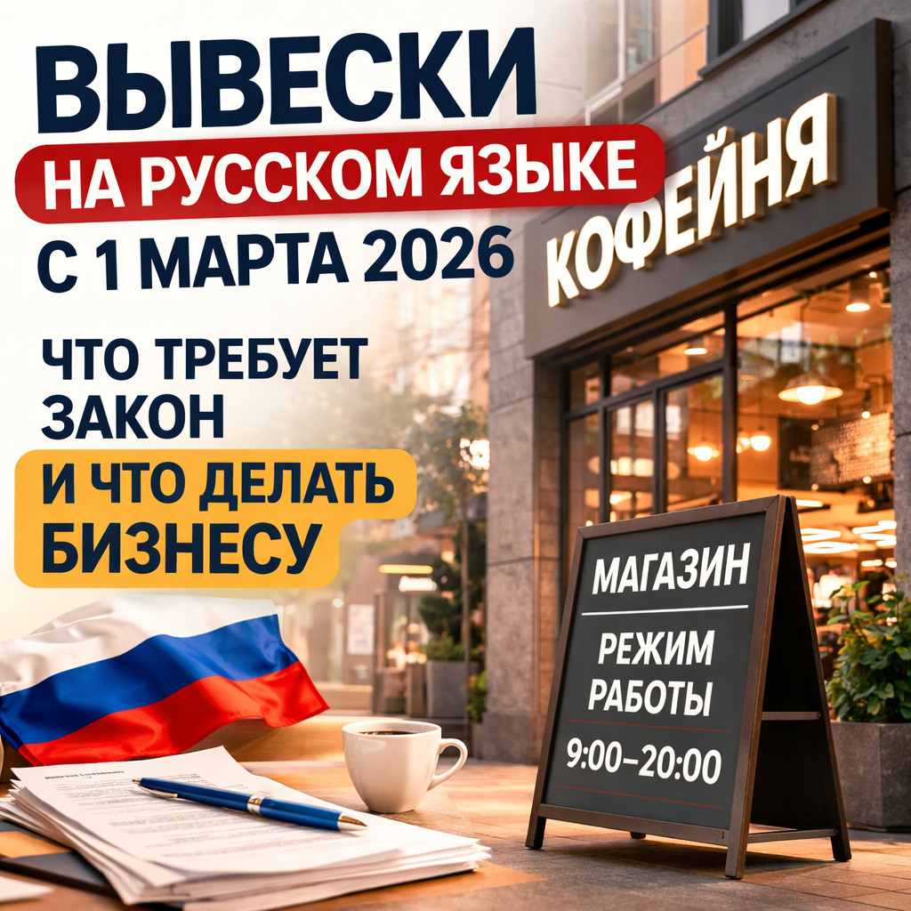 Вывески на русском языке