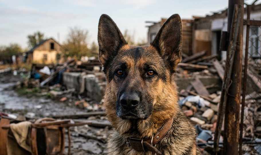 Собака 5 месяцев ждала хозяйку на руинах дома: забытая история, о которой писали в 2012 году