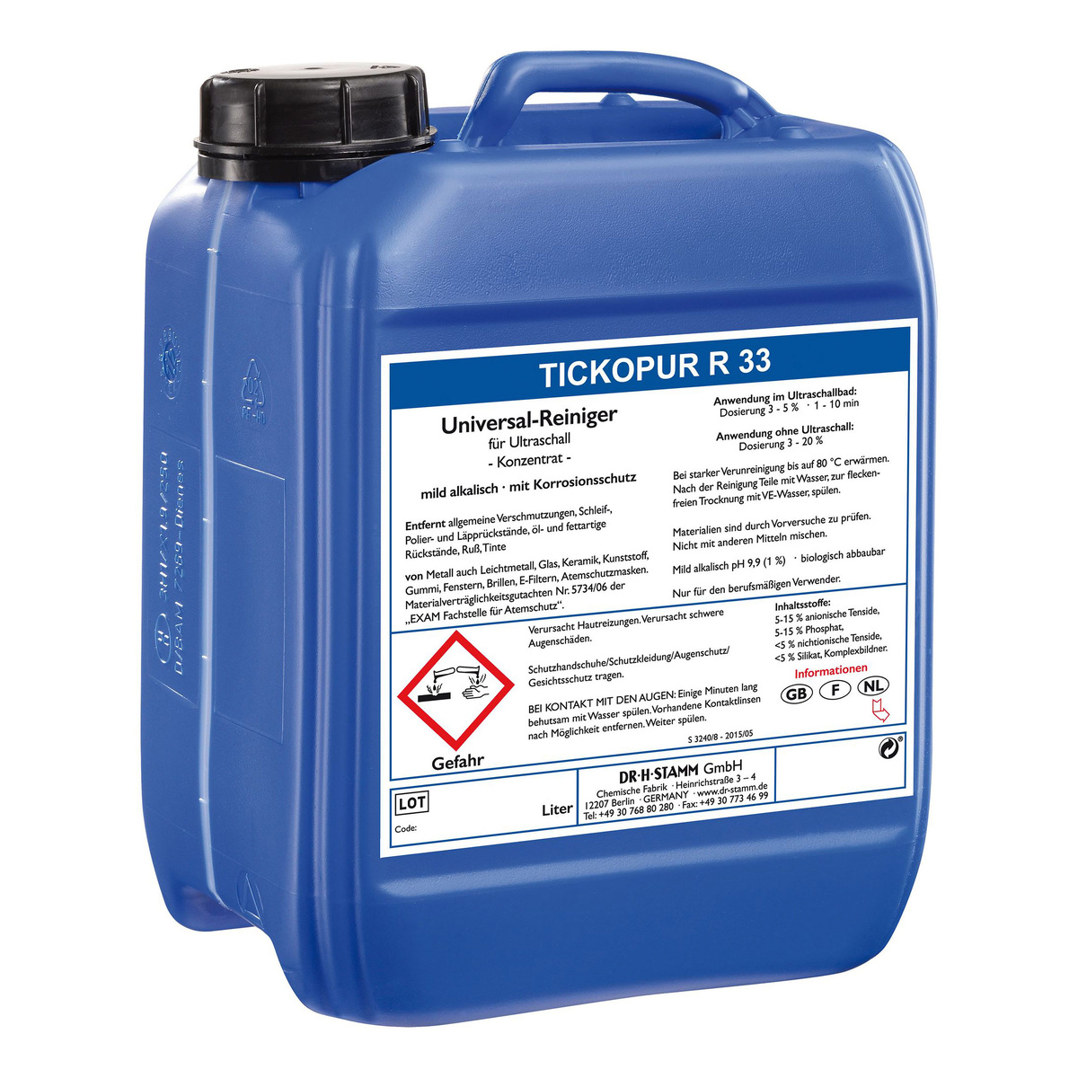 TICKOPUR R 33 жидкость для ультразвуковой ванны раствор