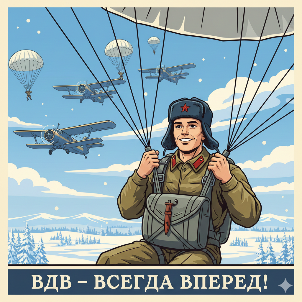 Наверное такими десантниками были наши отцы и дядьки, еще в те дальние времена, пока Маргелов не придумал Голубые береты ВДВ. Картинка создана ии, по описанию автора рассказа.