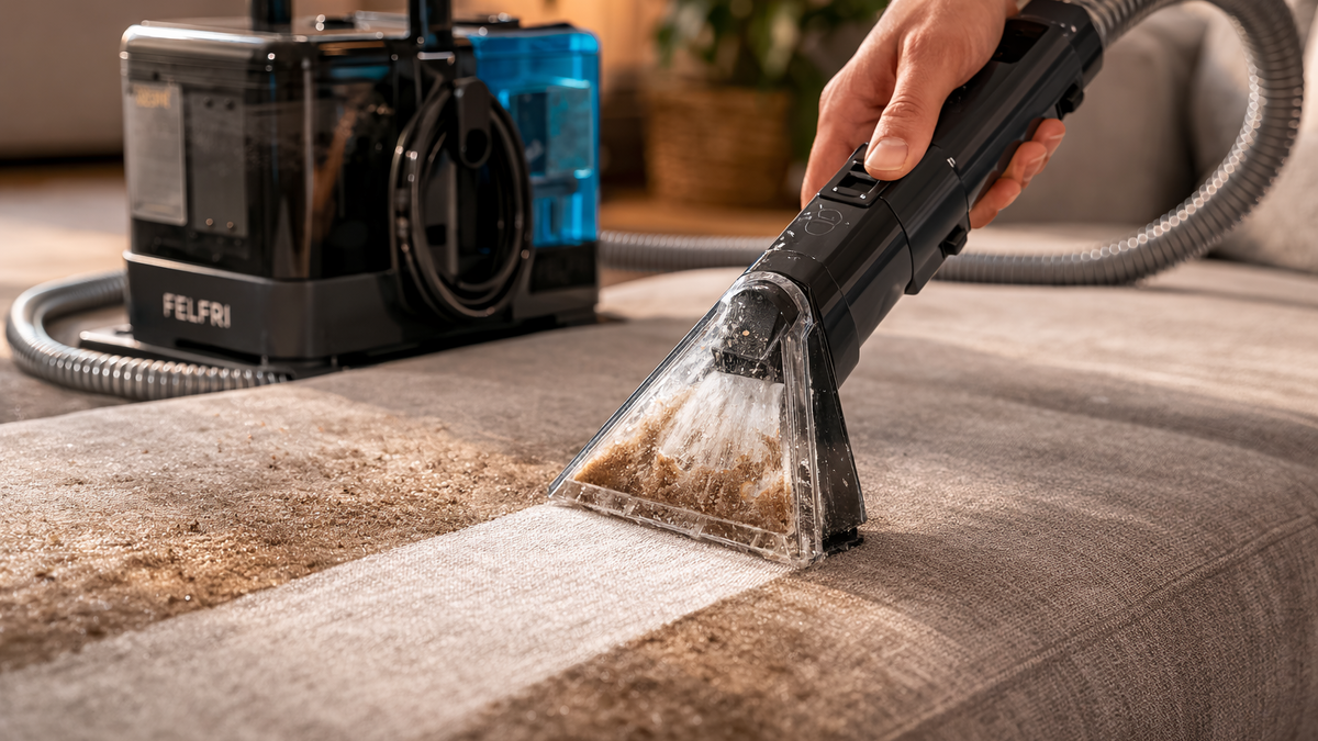 Почему после чистки диван остаётся липким