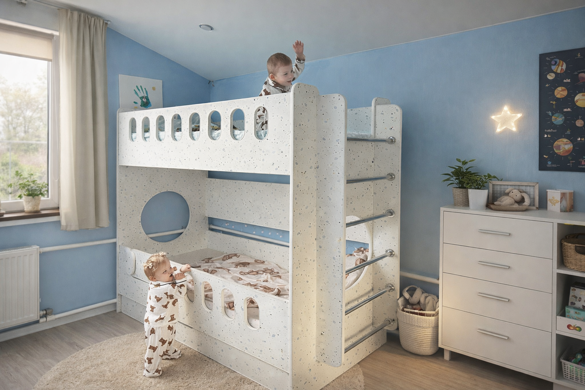 На фото модель "Классика-9" в цвете "Конффетти"