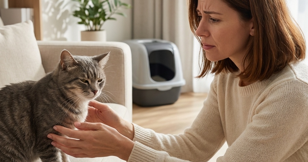 Синдром грязного лотка: почему ваша кошка не вредничает, а болеет