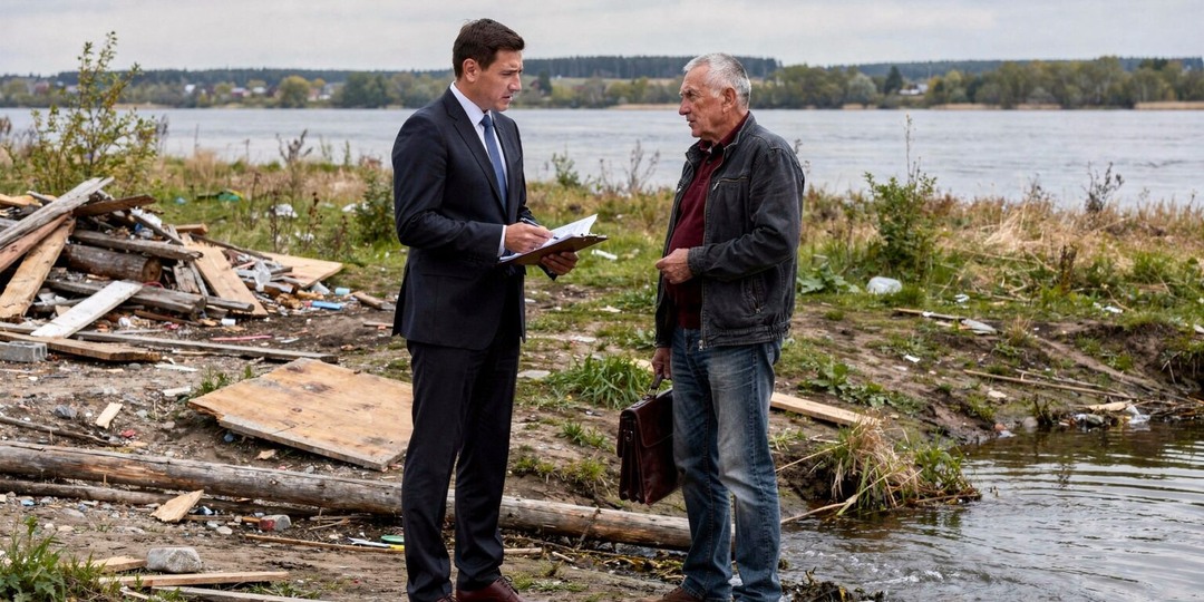 Размещение строительных отходов на береговой полосе: суд взыскал более 2 млн рублей экологического ущерба