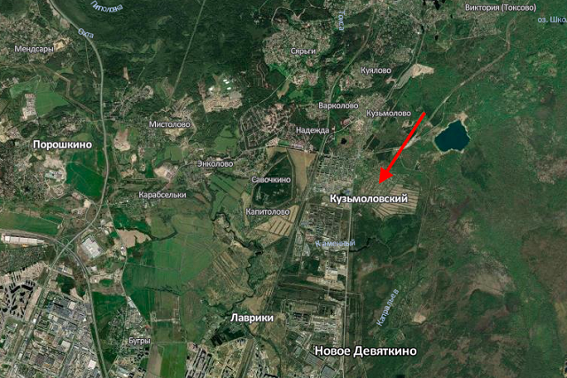 скрин с карты