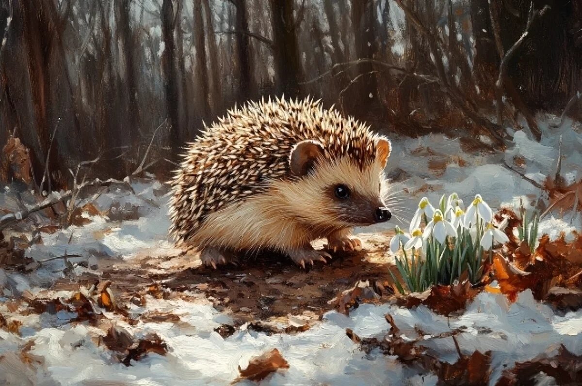    В Саратове после зимней спячки проснулись ежи и змеи в марте