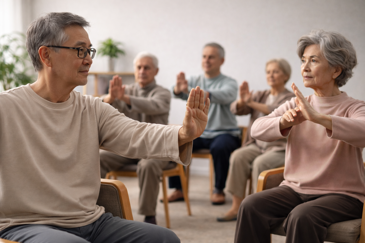 Китайская гимнастика очень популярна в юго-восточной Азии, население, особенно пожилое, активно занимается в парках, а групповые занятия являются способом общения