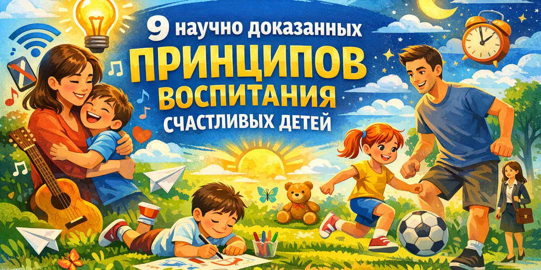 🧠 9 научно доказанных принципов воспитания счастливых детей