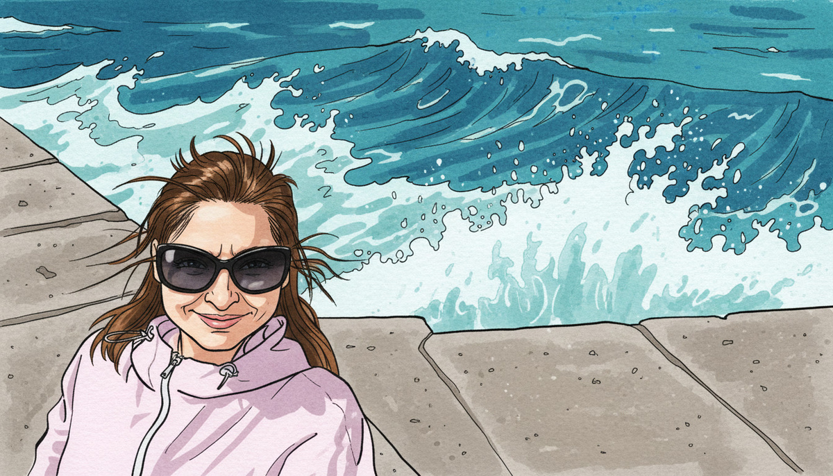 На набережной Ялты.