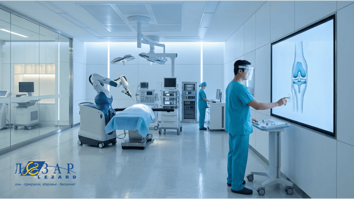 Операционная с роботизированным оборудованием.