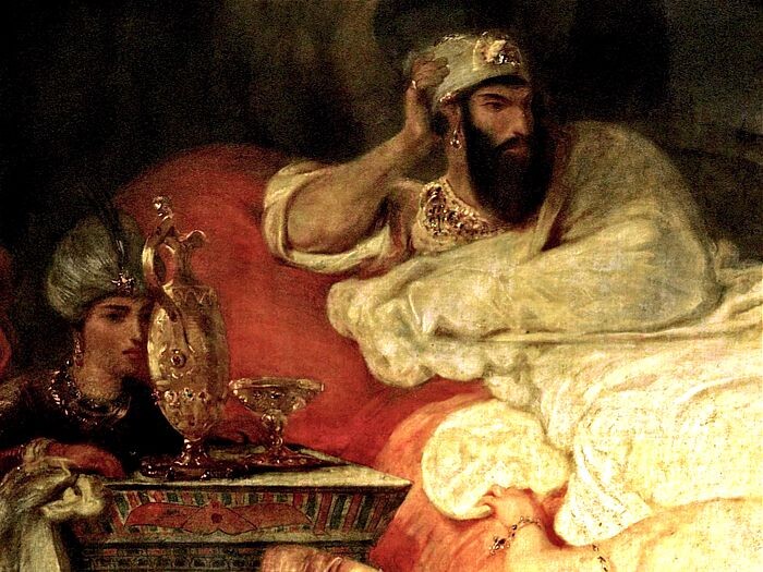 Почему таинственного царя Сарданапала изображают спящим?