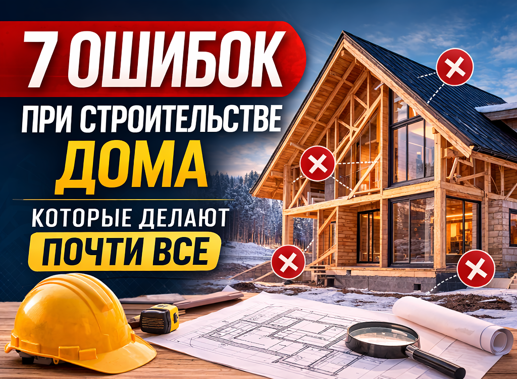 Ошибки при строительстве дома: 7 ошибок, которые делают почти все 
