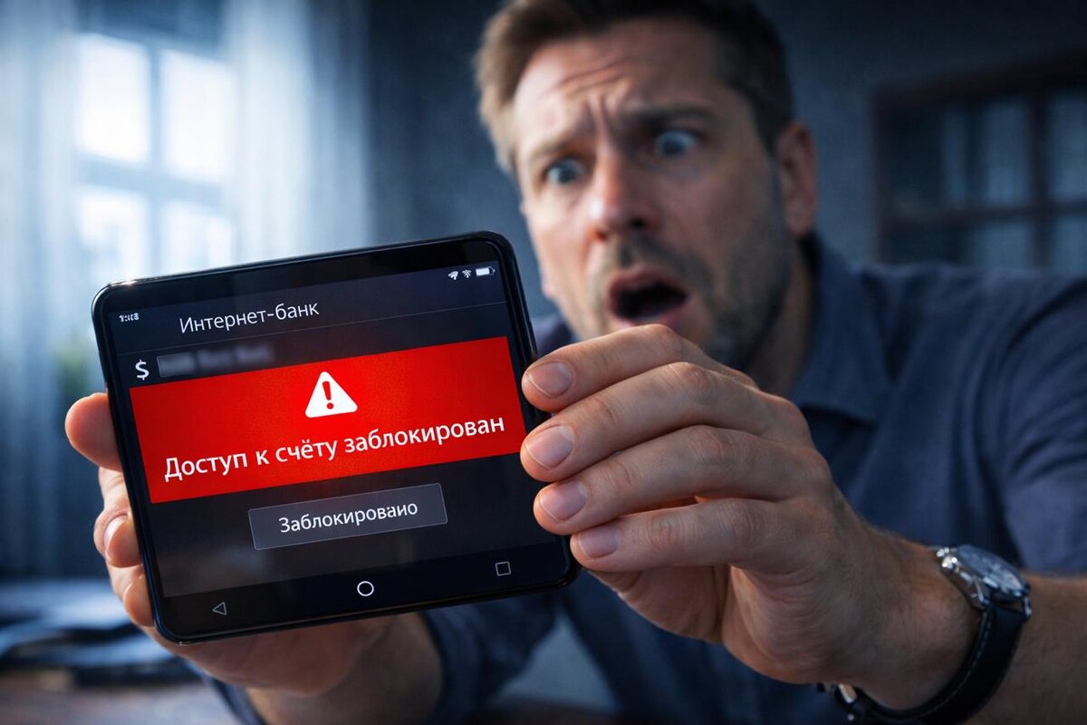 Доступ к счету заблокирован