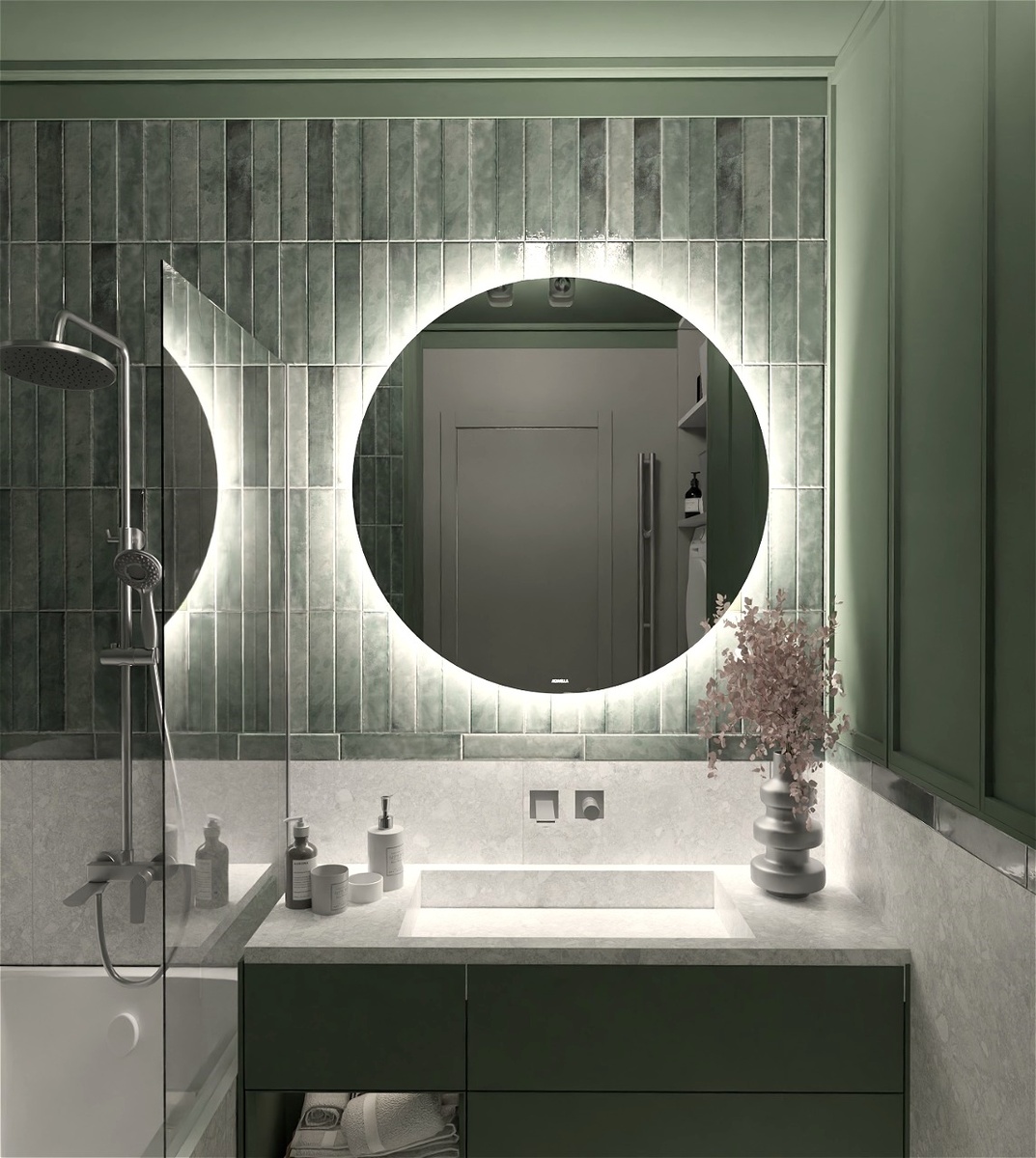 на стенах плитка Paradyz Monpelli и Идальго Герда