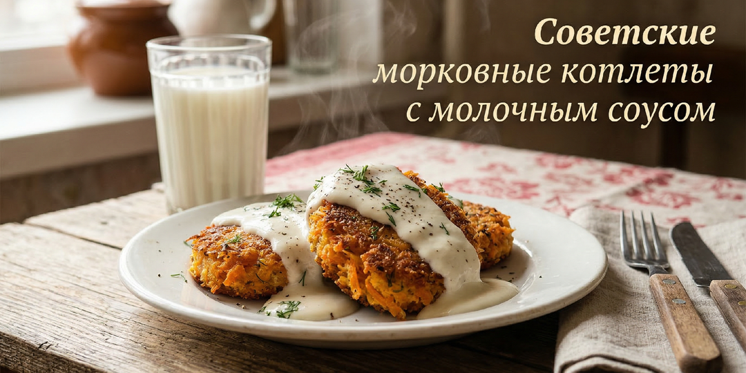 В советских столовых подавали морковные котлеты с молочным соусом — и это было вкуснее, чем кажется