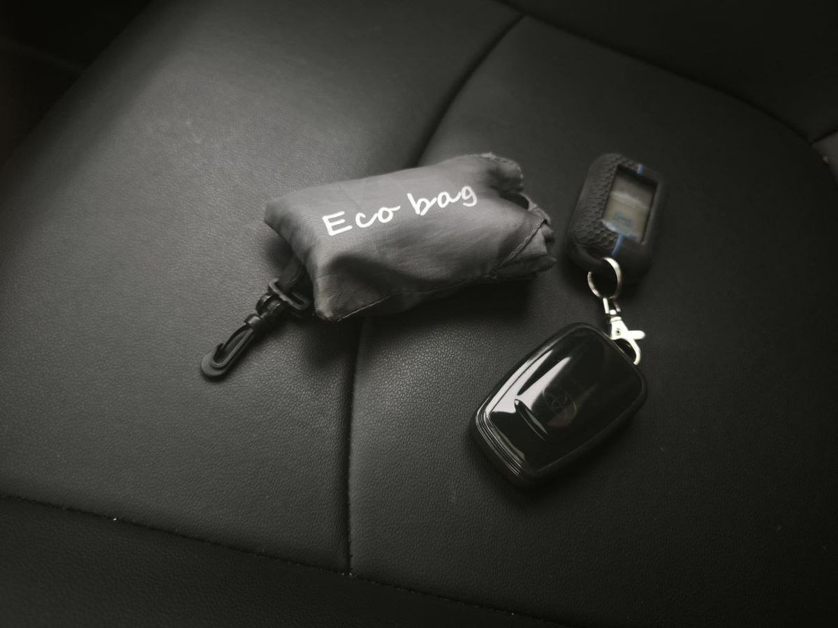 Многоразовая сумка и ключи от машины