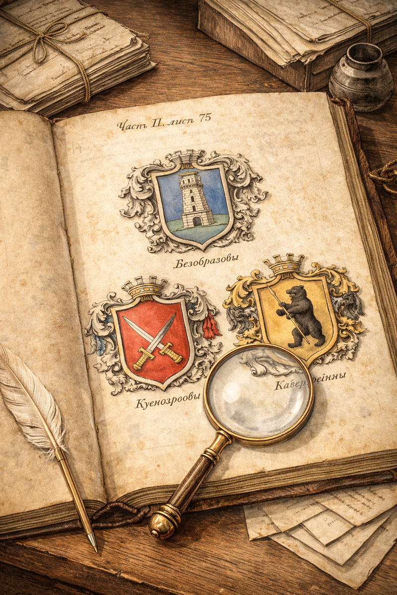 Старинные гербовники — книги, в которых фиксировались родовые гербы и их описание.