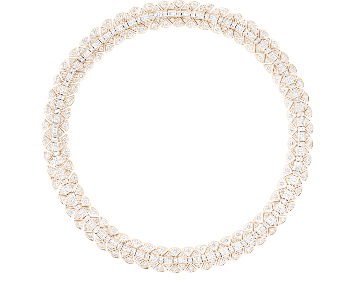 Колье Mercury Classic из розового золота с бриллиантами